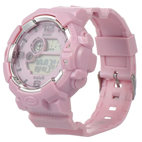 CALLARON Reloj Electronico Led Reloj Digital Reloj Calendario Reloj De Negocios Digitales Impermeables Reloj Deportivo para Mujer Relojes para Mujer a Prueba De Agua Gel De Sílice Violet