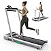 UREVO Foldimix Laufband, 3.0PS Leiser Dualer bürstenloser Motor, Laufband Schreibtisch für den Heim- und Bürogebrauch, 12-Point Shock Absorption, Geräuscharme Laufbänder, Fernbedienung