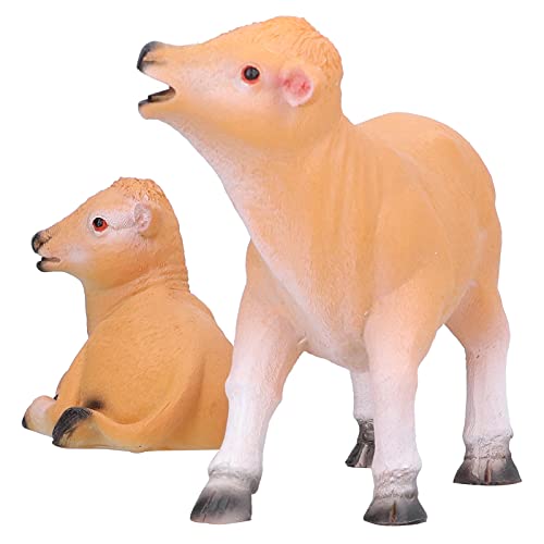 Estatua Decorativa de Pantorrilla, Chucherías Divertidas, Modelo Animal Decorativo para Maceta, Paisajismo, Adornos para Habitación, Regalos, 2 Uds.