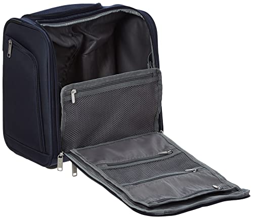 Amazon Basics Underseat Carry-On Rolling Travel Luggage Bag, 14 Inches, Navy Blue #TOP5