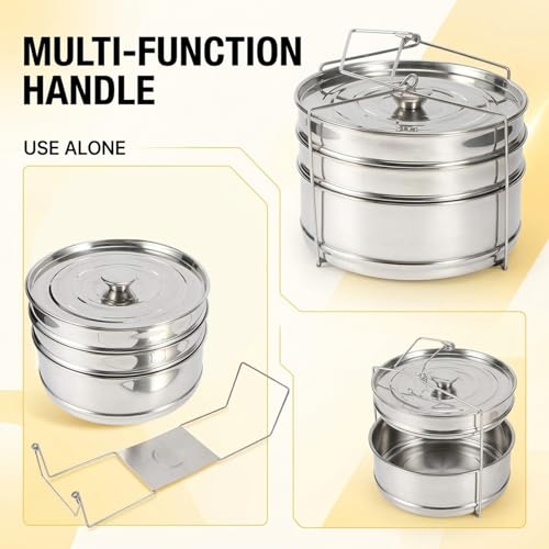 Panier vapeur en acier inoxydable robuste avec accessoires de cuisson