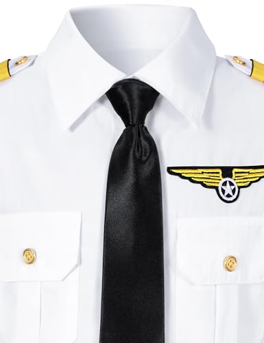 Disfraz infantil de piloto aéreo con accesorios miniatura 5