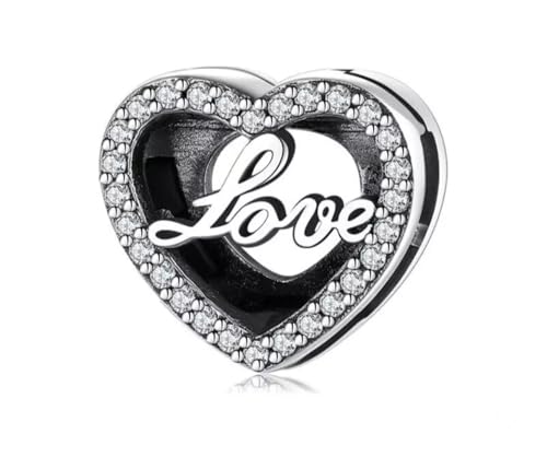 Charm con clip de corazón Te Amo de plata para pulsera de malla Reflections