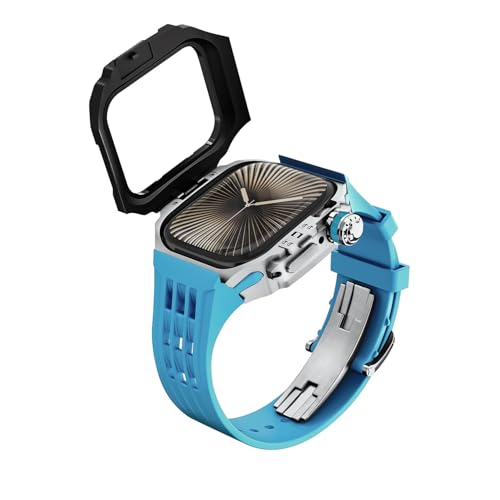 Bracelet iWatch S10 46 mm caoutchouc agate de luxe pour remplacer le style d'origine