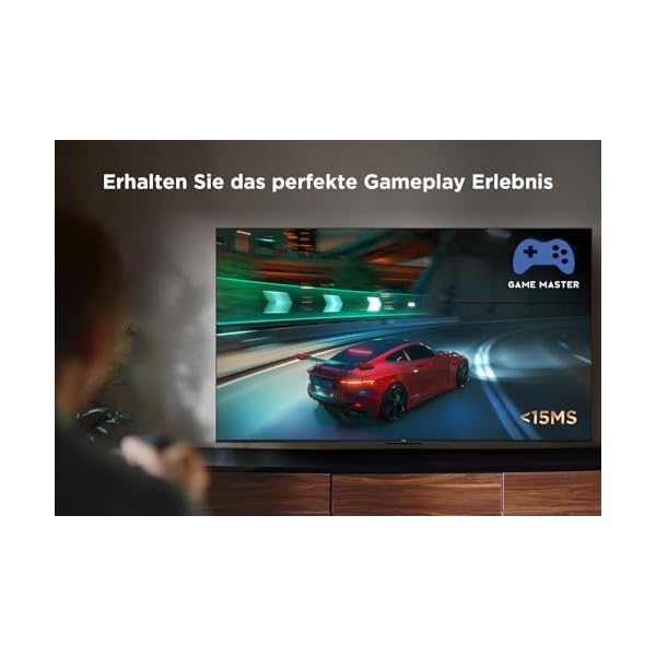 TCL 65P639 65 Zoll (164cm) LED Fernseher, 4K UHD, Smart TV, Google TV, HDR 10, Dynamic Colour Enhancement, 60Hz Motion Clarity, HDMI 2.1, Dolby Audio, Sprachsteuerung, Metallgehäuse, Alexa kompatibel – Bild 5