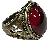 costumebase THE SHADOW RING STAINLESS STEEL Prop Replica Agent (US Sz 9)