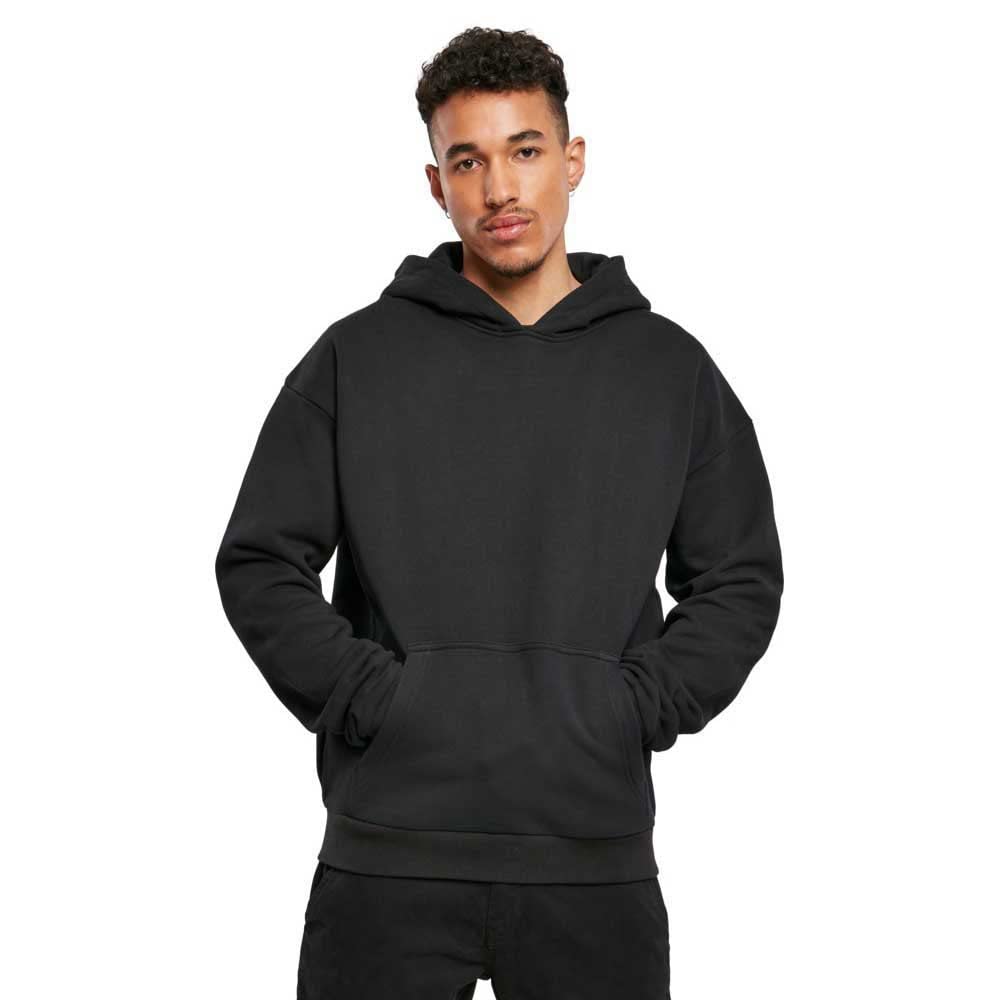 Build Your Brand Męska bluza z kapturem Ultra Heavy Cotton Box Hoody, męska bluza z kapturem, dostępna w wielu różnych kolorach, rozmiary od XS do 5XL, czarny, XS