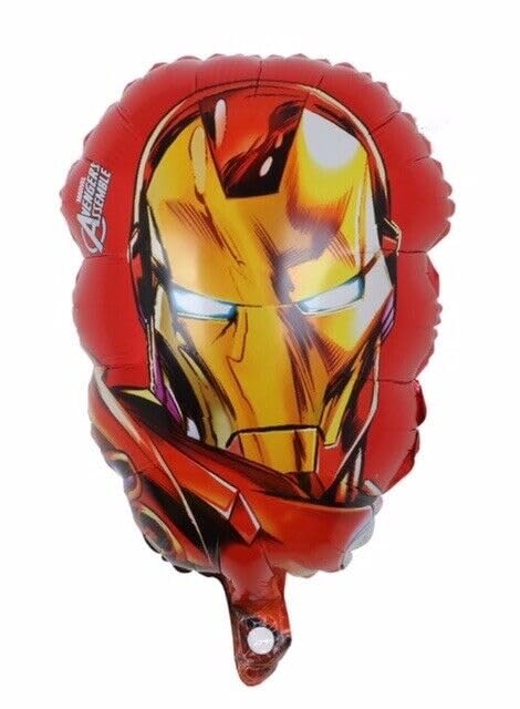 17" Foil Party Balloons Avengers Hulk Spiderman Iron Man Captain America UK Madeokoltd (4pcs Ironman)