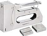 Amazon Basics Manual Staple Gun with 1,000 D-Type 5/16-Inch Staples
