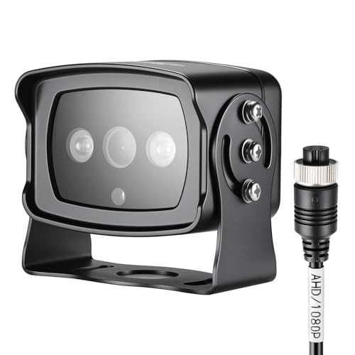 Image of VC5 1080P HD Backup Camera, IP69K Waterproof Rear View Camera with IR Night Vision,AHD Sensor, Wide Dynamic Range,Viewing Angle,4-Pin Compatible, Works with VMS /VMST /VMQD Systems,9-36V