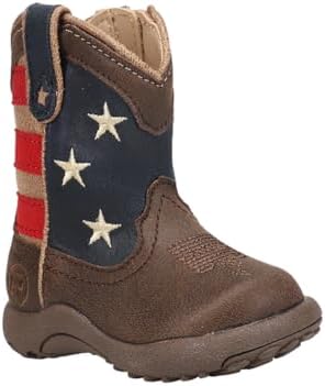 ROPER baby girls American Patriot Western Boot, Brown, 2 Infant US | Image 1