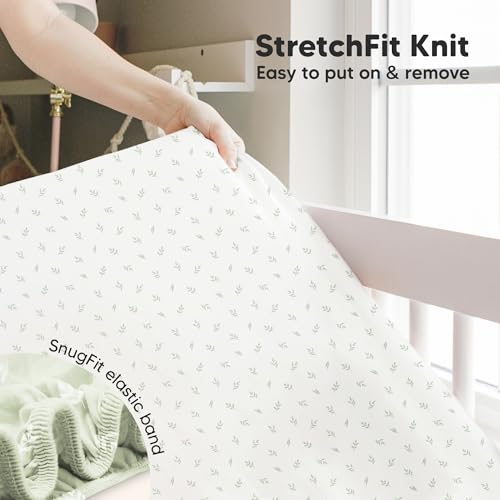 Image of KeaBabies 2-Pack Baby Crib Sheets for Boys, Girls, 52x28 Fitted (Woodland) | Viscose Derived from Bamboo, Toddler Bed Sheets Neutral, Fitted Crib Mattress Sheet for Standard Baby Bedding, Soft, Cozy