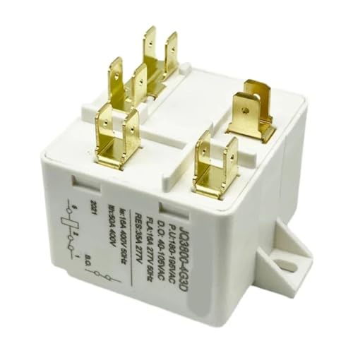 Arrancador De Relé De 5 Pines For Compresor De Aire Acondicionado Y Refrigerador HLR3800-4G3D. Relé De Arranque De Plástico. Piezas De Repuesto For Herramientas Eléctricas.