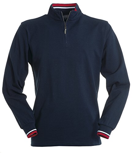 Polo da Lavoro Maglia Manica Lunga a Mezza Zip