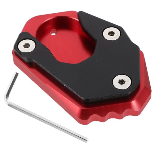 SEWOART Supporto Cavalletto Laterale Alluminio per Moto Piastra Antiscivolo per Terreni Molli Estensione Piede Cavalletto con Montaggio Facile Protezione Antiruggine e Stabilità Migliorata