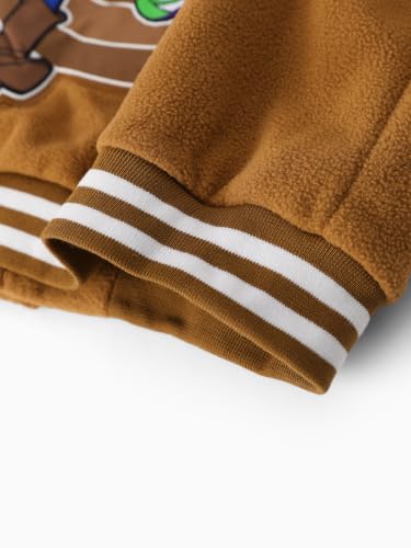Image of Disney Kids Fleece Bomber Jacket, Varsity Outerwear with Pockets, 2-10Y