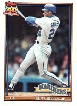 1991 Topps #790 Ken Griffey Jr. Baseball Card - Seattle Mariners Thumbnail