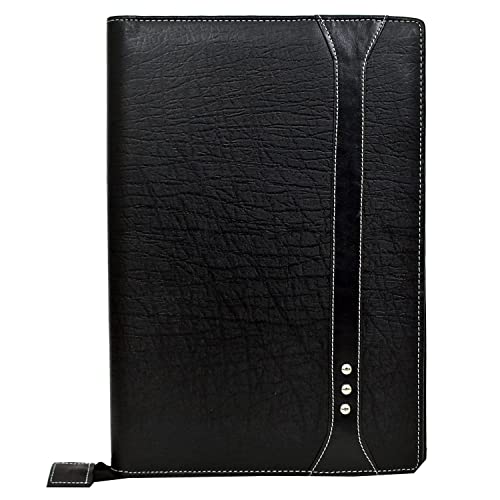 Image of FUTURE X 20 Leaf Multipurpose Leatherette Professional File Folders for Certificates, Documents Holder, Portfolio, Executive File Legal Size Documents Holder for Men and Women (Black)