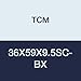 TCM 36X59X9.5SC-BX NBR (Buna Rubber)/Carbon Steel Oil Seal, SC Type, 1.417" x 2.323" x 0.374"