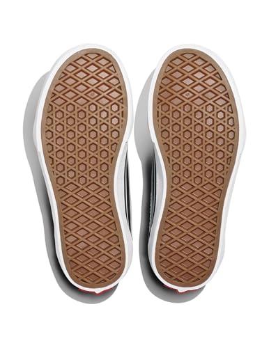 Vans Youth Ward Sneaker, (Suede/Canvas) Black/White, 12