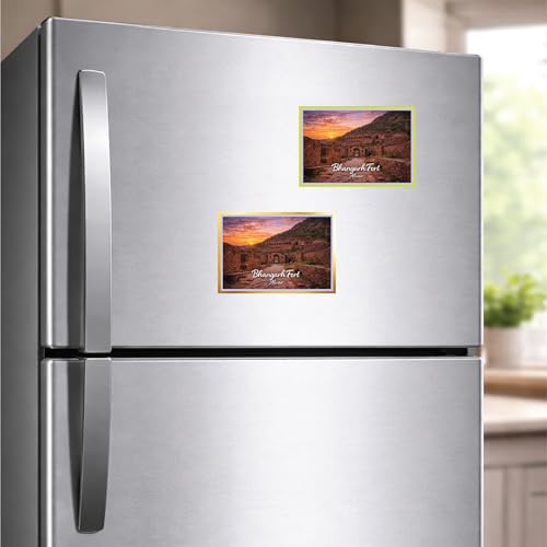 Image of Decorative Fridge Magnet with Glowing Border | Pack of 1 (Bandipur National Park, Karnataka, 3x2 inch - Fluorescent Border)