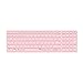 Produktbild Rapoo E9700M kabellose Tastatur Wireless Keyboard wiederaufladbarer Akku flaches Aluminium Design DE-Layout QWERTZ PC & Mac - pink