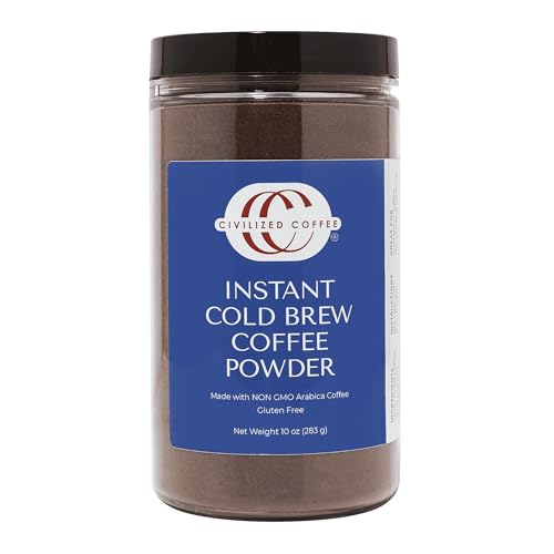 Civilized Coffee Instant Cold Brew Coffee Powder Medium Dark...