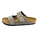 Birkenstock Unisex Arizona Sandal,Stone Birkibuc,46 M EU