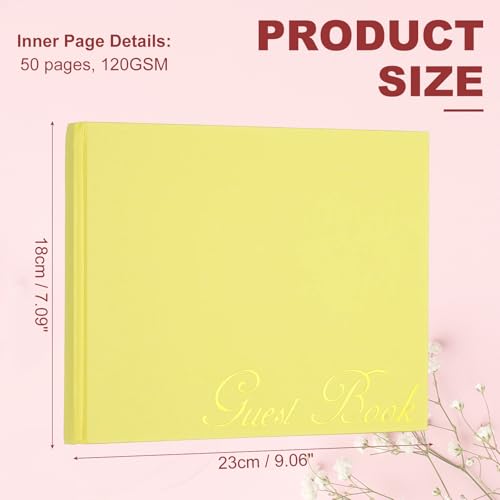 Livre d'or 50 feuilles vierges PATIKIL pour réceptions et funérailles - 3