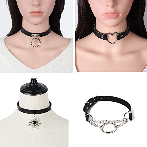 Girocollo da Donna in Vera Pelle, con Ciondolo a