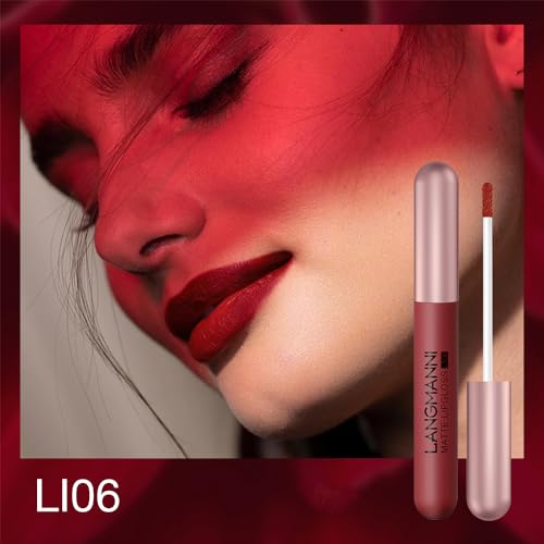 Subsky 6 Matte Lipstick with 6 Lipliners Durable Lip Gloss,Long-Lasting&Waterproof Non-Stick Cup High Pigmented Velvet Lipgloss Kit,Beauty Cosmetics Gift for Girls(6PCS) - Image 5