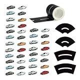 MAY.T N Gauge Plastic Model Cars with Road Tapes for 1/160 Scale Building Train Layout (Pack of 40)