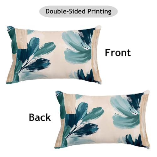 Housse coussin exterieur impermeable 40x80 lot de 2 graffiti en lin - 8