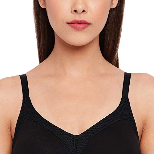 Image of Enamor AB75 M Frame No Bounce Full Support Cotton Bra for Women - Non-Padded Non-Wired & Full Coverage with Cooling Technology | Available in Solid Colours