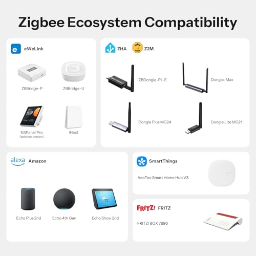 Image of SONOFF SenseGuard DW Gen2 SNZB-04PR2 Zigbee Door Window Contact Sensor, Open /Close Monitoring, Tamper Proof, Phone Alert, Home Security Alarm, Works with Alexa, Home Assistant & SmartThings, 4-Pack