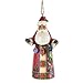 Jim Shore for Enesco Heartwood Creek Santa with String Ornament, 4.5-Inch