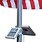 Alpha 180X Flag Pole Light (Warm White LED) for Solar Flagpole Lighting/Cast Iron Street Light Style Doubled as Floodlight/U-Bracket Fits Max Pole Diameter 2.5", Warm White Light