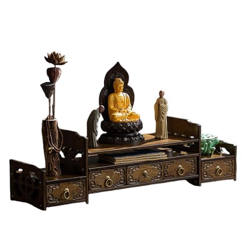 Personal Shrine Altar Table, Altar Cabinet Simple Modern Shrine, for Home or Temple Display