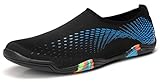  Sixspace Badeschuhe Wasserschuhe Strandschuhe Schnell Trocknend Schwimmschuhe Breathable Aquaschuhe Surfschuhe für Herren Damen Blau 43 EU