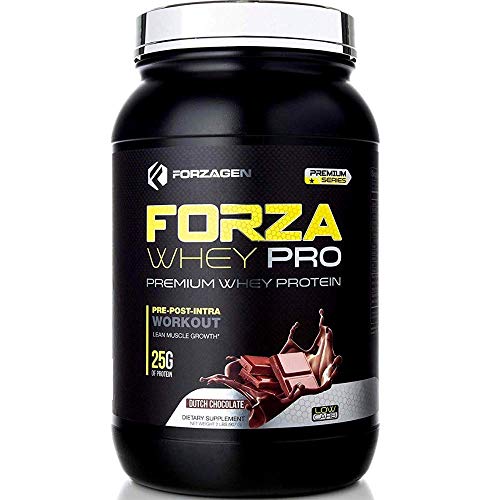 Forzagen Whey Protein Powder - Protein Shakes with 25g of Protein Low Carb Protein Powder | No Sugar Added | Best Protein Powder Tasting | Mass Gainer | Weight Gainer (2Lbs, Dutch Chocolate)