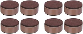 Juego de 2 elevadores de cama de 4 piezas, protector de pies para sofá, debajo de la cama, ahorro de espacio, color marrón, 60 x 32 mm