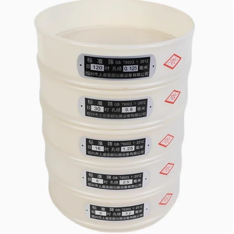 20 cm Kunststoff-PVC-Nylon-Sieb Probensieb Mehlsieb Labor-Standardsieb Ultrafeinmaschiger Filter(12 mesh (1.6mm))