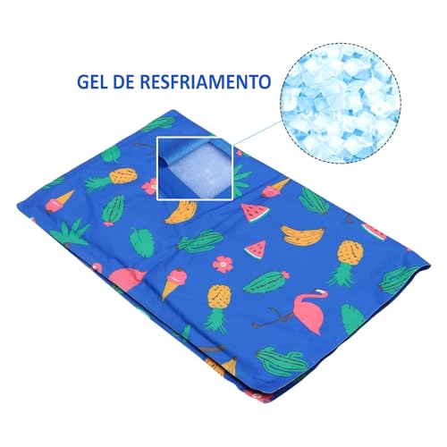 Tapete Gelado De Resfriamento Para Animais De Estimação G - 90X60cm (ROSA)