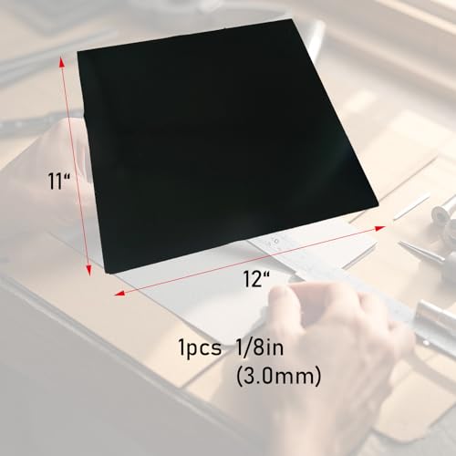 HTJZWG Neoprene Rubber Sheet | 1.0mm & 1.6mm Thick Variety Pack | 12