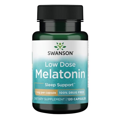 Swanson Melatonin - Herbal Supplement - Sleep and Relaxation - 120 Capsules, 1mg Each Swanson Melatonin - Herbal Supplement - Sleep and Relaxation - 120 Capsules, 1mg Each