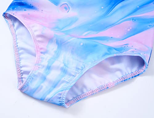 Image of TENVDA Girls One Piece Swimsuits Sport Halter Swimwear Beach Bathing Suit