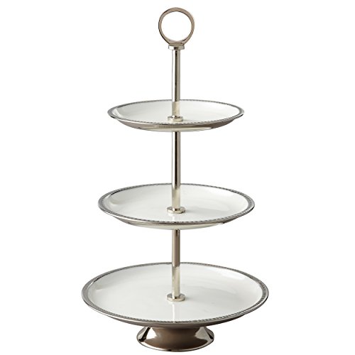 Elegance 3-Tier Enameled Buffet Serving Stand