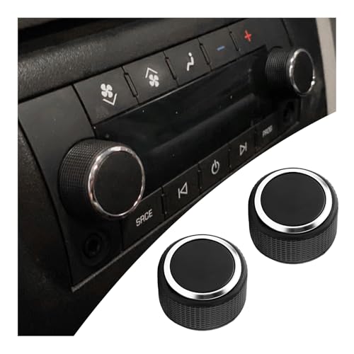 2PCS Car Volume Knob for Rear Audio Replacement OEM 22912547,Rear Radio Knobs Replacement Buttons Compatible with Buick Chevy GMC,Professional Rears Volume Control Knob