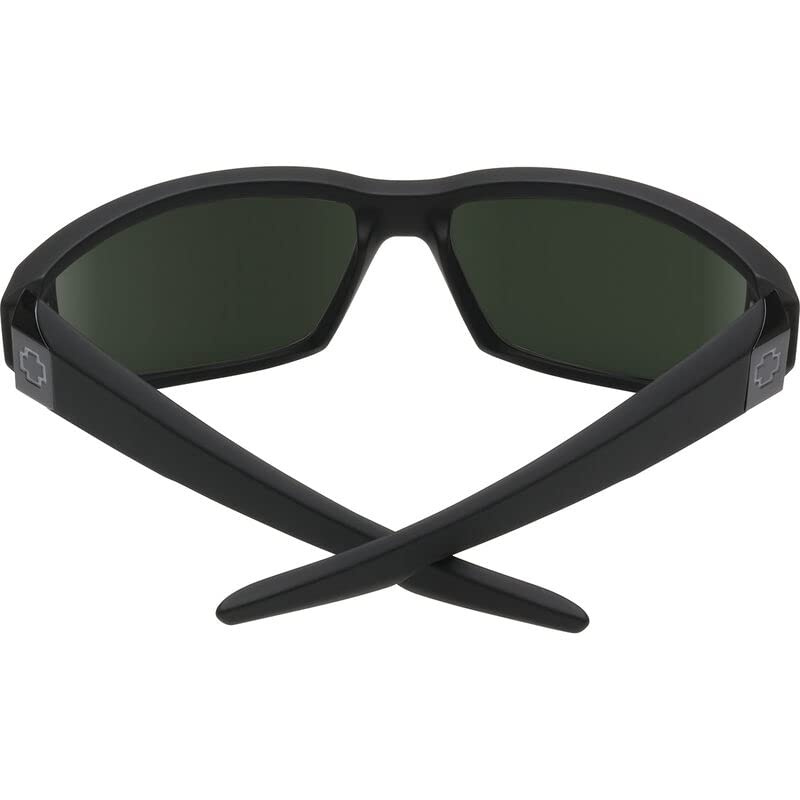 Spy Dirty Mo Sunglasses Soft Matte Black w/ Happy Grey Green Polarized Lens 6709372198644
