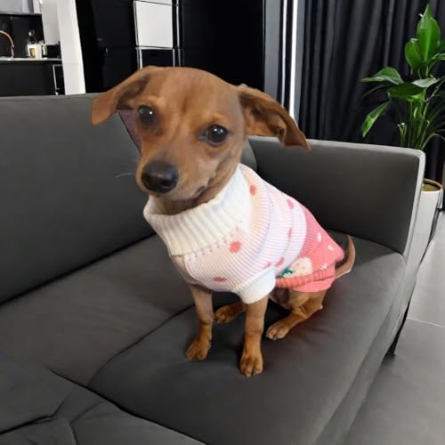 Dog and Cat Sweater, Soft Turtleneck Pullover Vest for Autumn and Winter, Ideal for Puppies, Kittens, Teacup Poodles, and Chihuahuas, XL - Image 6